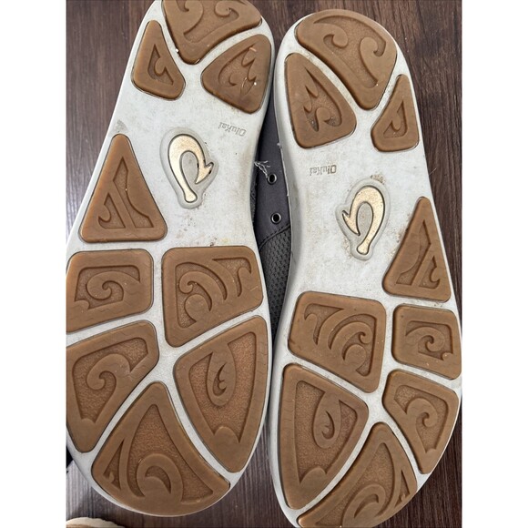 Olukai Holo Nohea Moku Convertible Mesh Shadow Grey Lace Up Athletic Shoes M12 - Picture 4 of 5